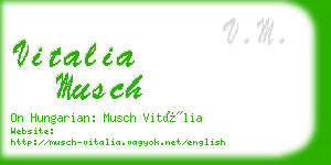 vitalia musch business card